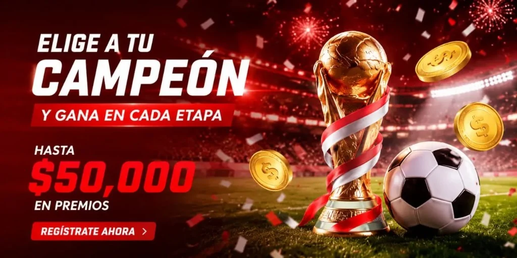 Promocion Betbus: elige a tu campeon y gana hasta $50,000 en premios en Mexico